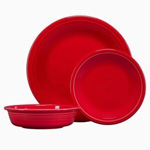 FIESTA 3pc Classic Dinnerware Set.  NWOT (used as display only)